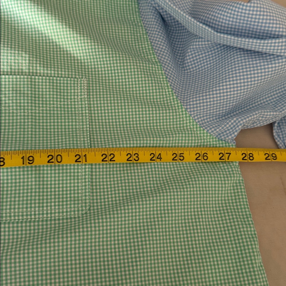 American Eagle Colorblock Gingham Button Down Shi… - image 7